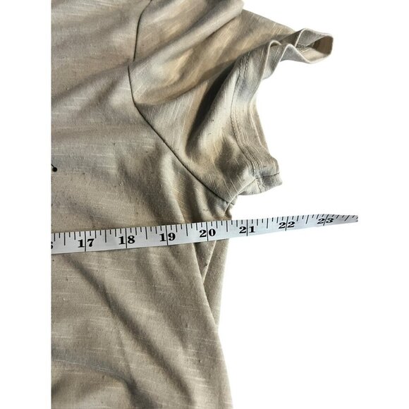 Style & Co Women's Tan Fringed Bottom Top - Picture 4 of 5